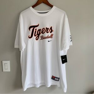 Detroit Tigers MLB Nike Premium Practice Shirt White Men's XXL 2012 Baseball HTF